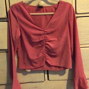 Peach blouse